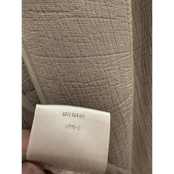 Eileen Fisher Open Front Textured Jacket Silk Blend Tan Sz 3X Womens Blazer - Picture 5 of 6